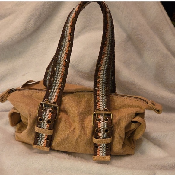 Aeropostale Tan Shoulder Bag with Brown Accents NWT - Picture 1 of 8